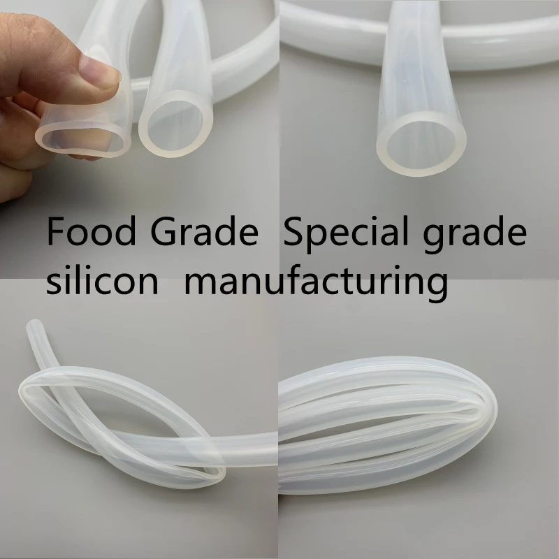 1M Translucent Silicone Tube Flexible Food Grade Clear Hose Pipe Soft Rubber Silicone Tube Milk Hose Home Functional Material