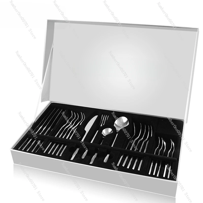 Original 304 stainless steel western tableware 24-piece set steak knife fork spoon