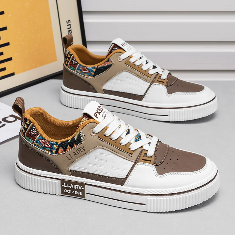 

Men's Casual Shoes Leather Vulcanized Shoes Comfortable Sneakers Men Athletic Sport Footwear Zapatos De Hombre