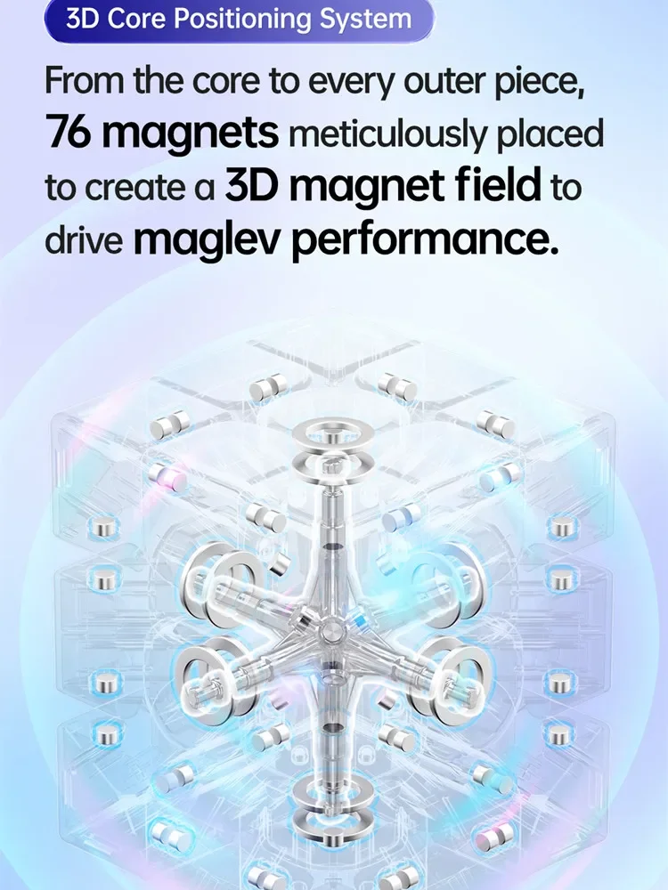 Gan356 Maglev 3x3x3 Speed Cube bezklejowa Gan 356 Maglev 3x3 Speedcube profesjonalna magiczna kostka zabawki magnetyczne Gan dla dzieci