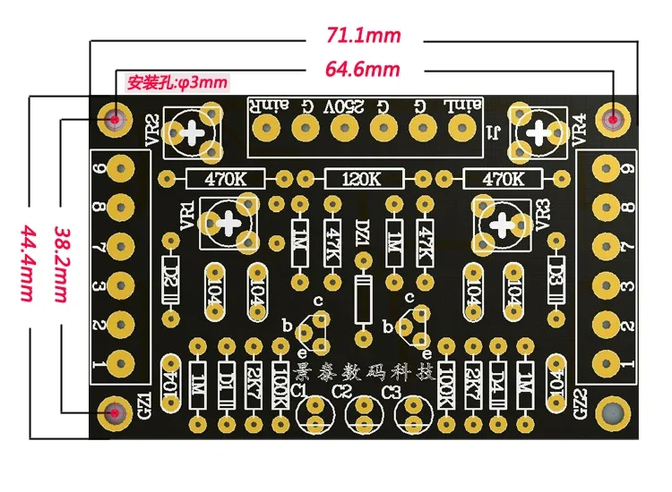 DIY modyfikacja lampy elektronicznej 6E1 płyta sterownicza kocie oko 6E2 EM81 obwód wskaźnika strojenia poziomu dźwięku