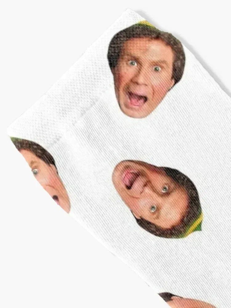 Will Ferrell (Buddy the Elf) Head Socks crazy tennis Socks Men Women's