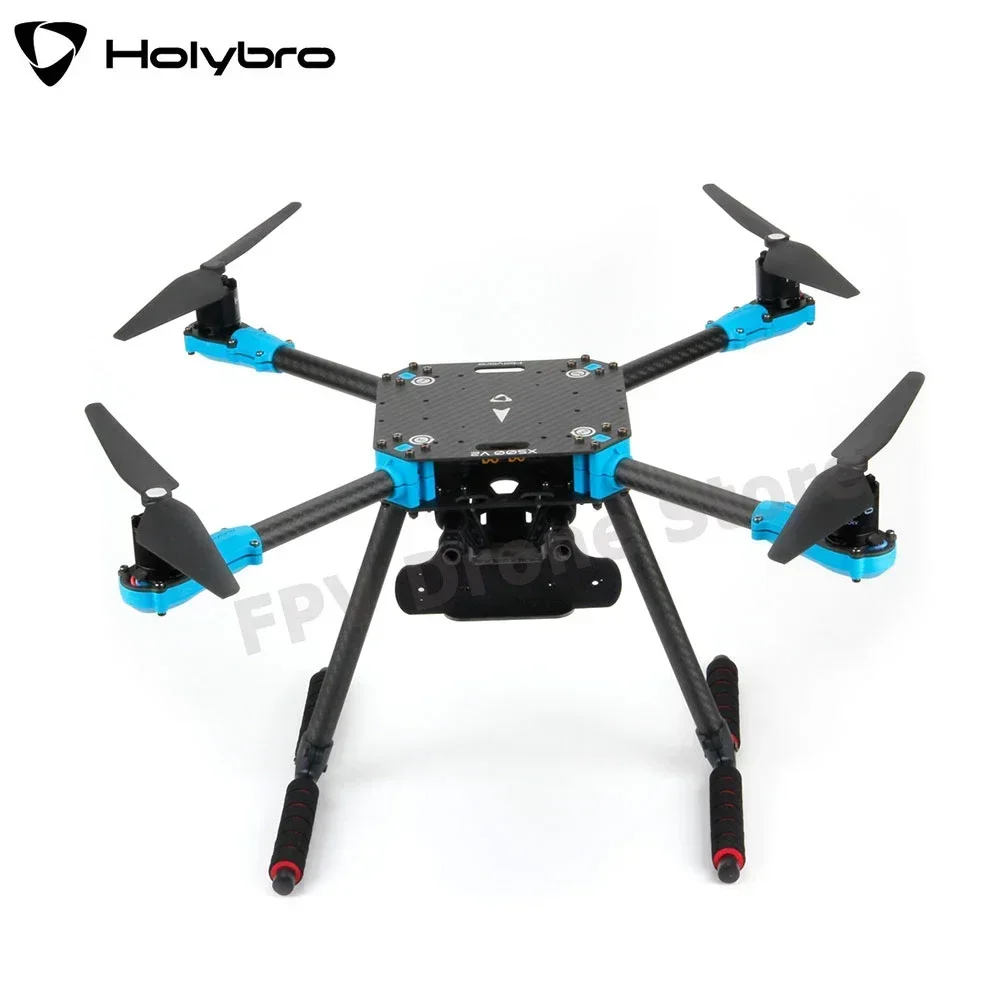 Holybro x500 v2 kit quadro 500mm distância entre eixos fibra de carbono arf 2216 kv920 motor sem escova blheli s 20a esc 1045 hélice fpv drone