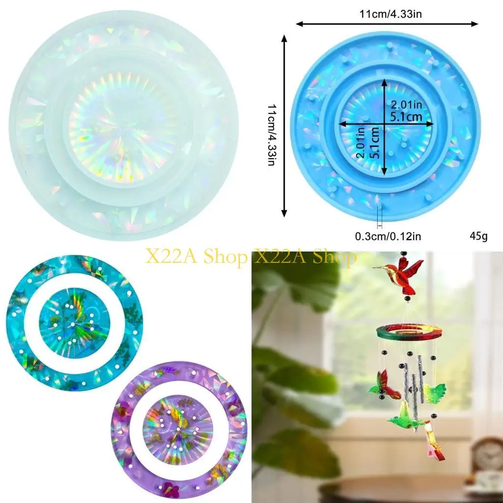

Уникальная голографическая силиконовая форма для колокольчика своими руками, подвесная настенная декоративная форма для из форма