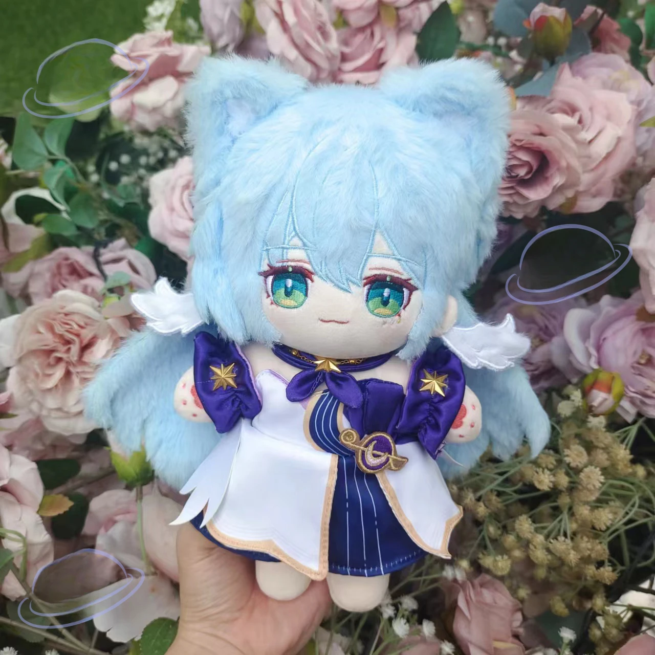 Anime Honkai: Star Rail Robin Cosplay Cartoon Fluffy Dolls Normal Body Dress UP Clothing Mascot Stuffed Toys Ornament Dango Gift