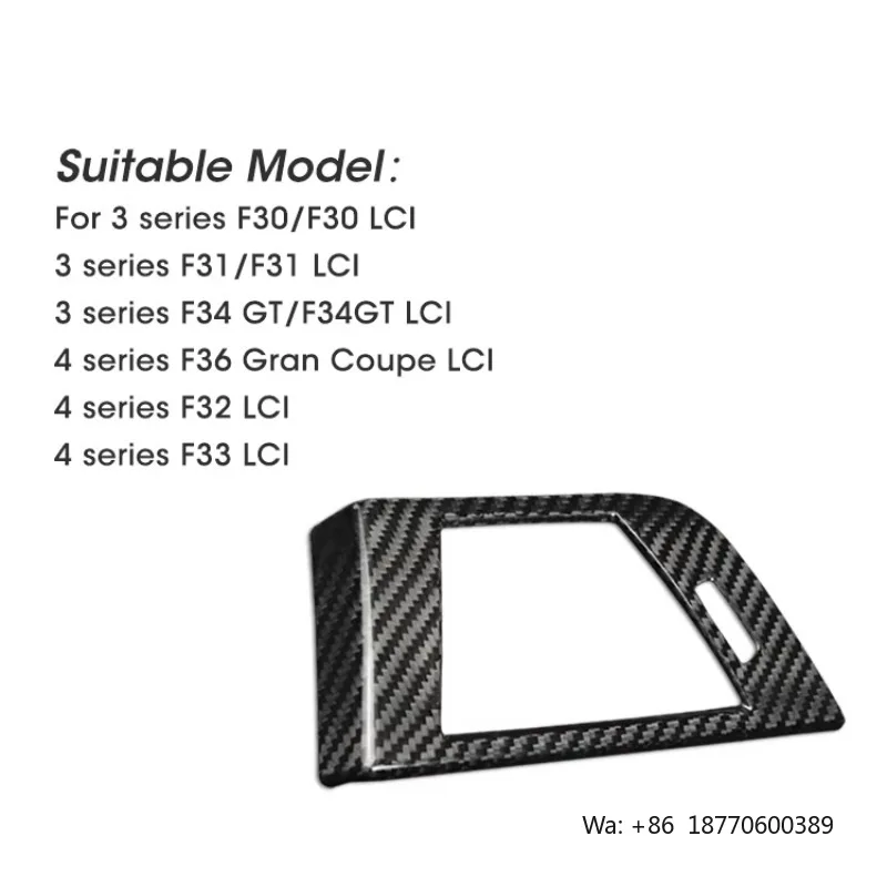 

ES RHD Car Carbon Fiber Driver Air Vent Frame Carbon Fiber Air Conditioner Outlet for BMW F32 F33 F36 F31 F34 F30