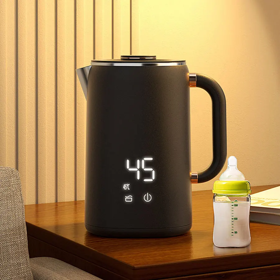 غلاية كهربائية لصنع الحليب بدرجة حرارة ثابتة للأطفال، عازلة ذكية، ماء مغلي، غلاية صنع حليب الشاي