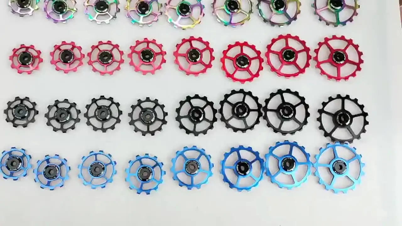 Poulie Dérailleur Arrière 1117T Avec Roulement Céramique - Compatible Vélo Route Et VTT