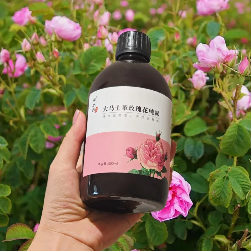 Rose Hydrosol Toner Hydrating500ml  Moisturizing Facial Water Soothing Skin Care Spray For Daily SPA Compress Treatment