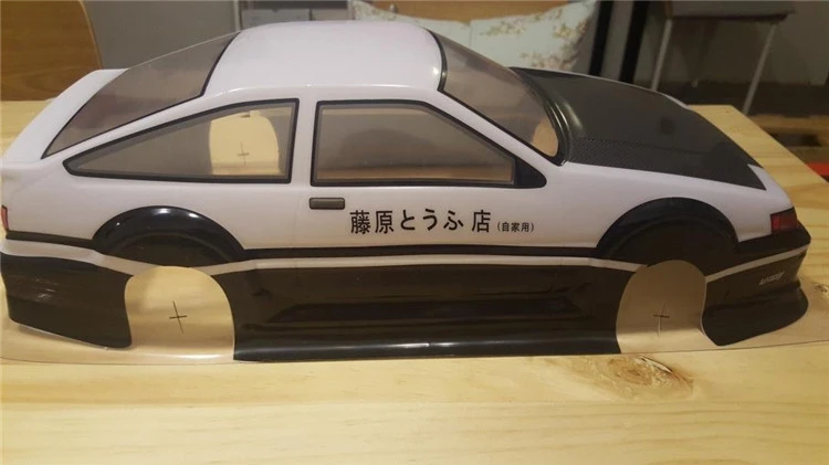 2 Stks/partij AE86 Gt Apex 1/10 1:10 Pvc Geschilderd Lichaam 190Mm Wielbasis Shell 1/10 Rc Hobby Racewagen Voor hsp Hpi Tamiya Yokomo Mst