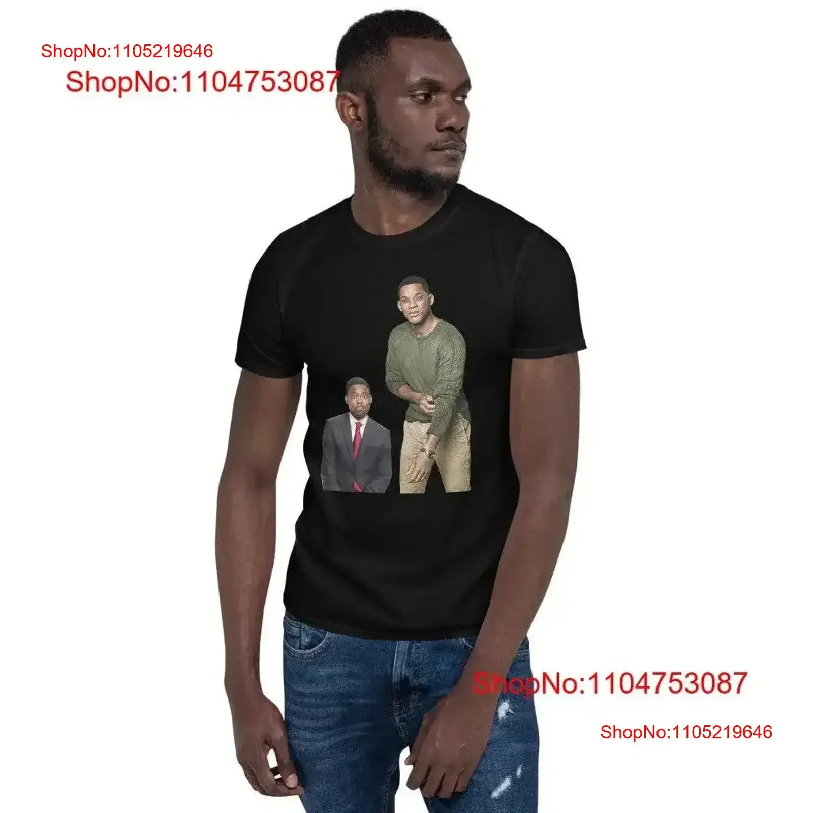 Funny Novelty Will Oscars Slap Smacks Chris Black T Shirt vintage Washed streetwear Stylish graphic Stretched fashion Soft