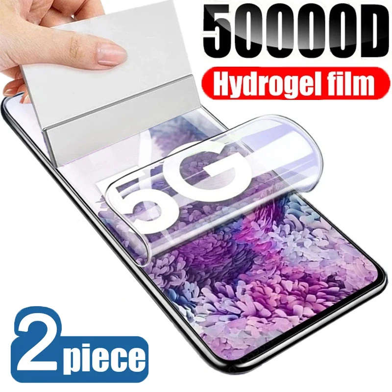 2Pcs Hydrogel Film for Samsung Galaxy S22 S23 Plus Screen Protectors For S21 S20 FE Not Glass Films