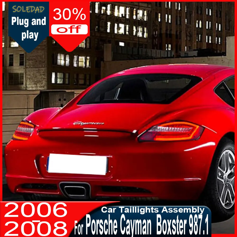 

Car Tail lamp for Porsche Cayman Boxster 987 LED Taillight 2005 2006 2007 2008 987.1 Rear Fog Brake Turn Signal car Accessories