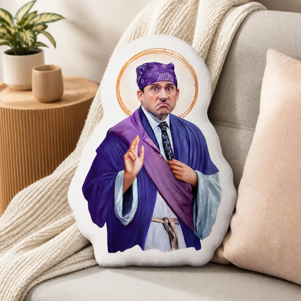 Saint Michael Scott Plush Pillow Cushion Irregular Stuffed Throw Pillow Home Decor Gift Sofa Bed Couch