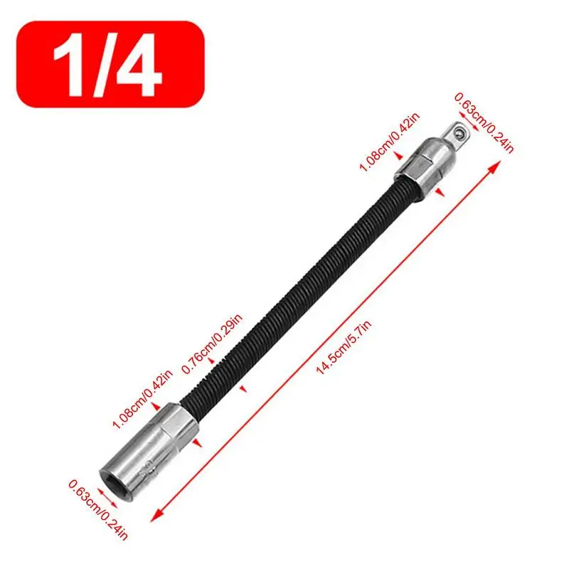 Cliquet Extension Flexible KATUR 3/8" 350mm - Barre D'Extension Souple Pour Accès Difficiles Mécanique Auto