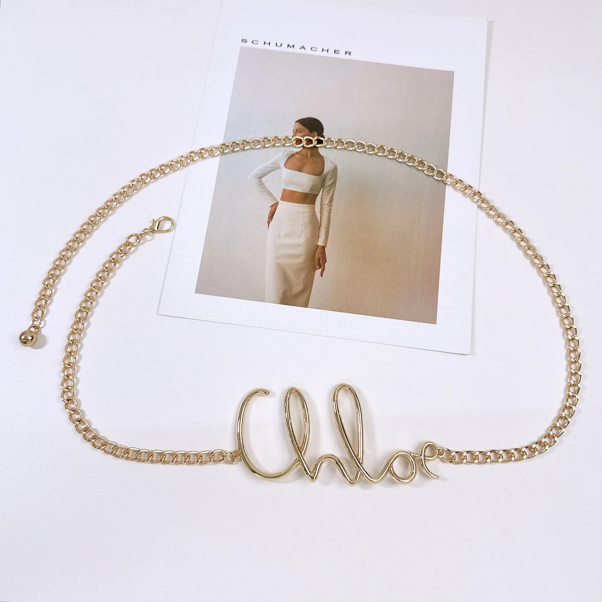 الفاخرة الحد الأدنى إلكتروني الخصر سلسلة الرجعية حار فتاة المعادن سحر حزام أنيق سلسلة حزام امرأة الموضة