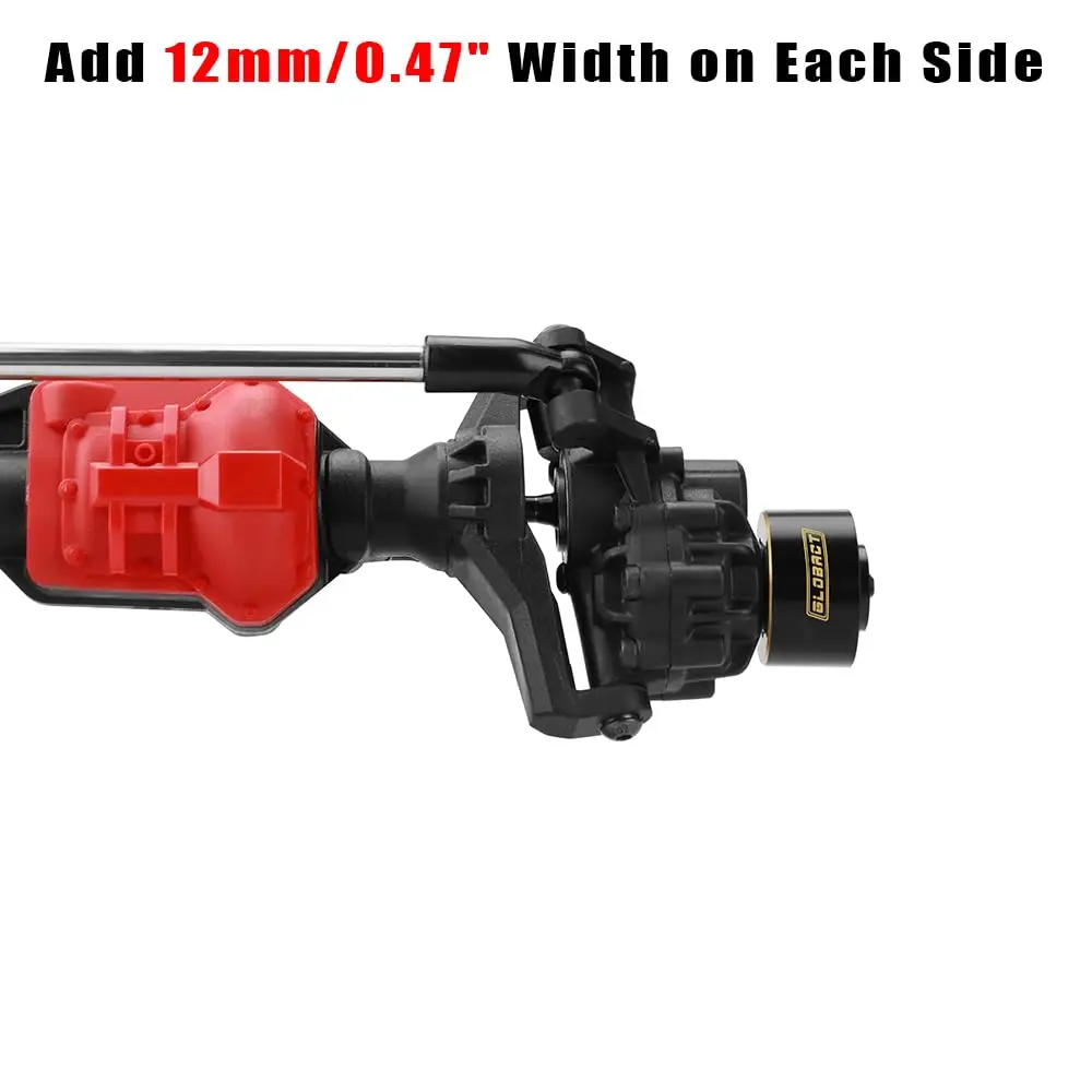 GLOBACT أوزان نحاسية 6/9/12 // 15/18/22 مللي متر محور سداسي لـ 1/10 Trx4 Trx6 محوري SCX10 II III Redcat GEN7 GEN8 1.9in 2.2in أجزاء العجلة