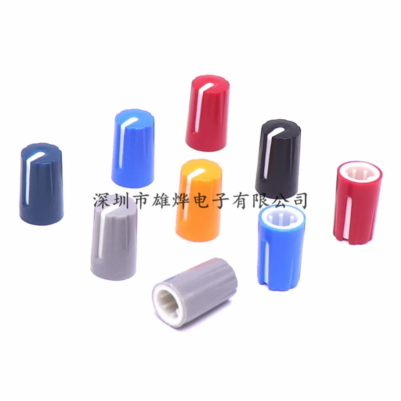 10PCS 10X16.5mm plastic knob d-axis potentiometer knob sound card Amplifier volume adjustment knob D Shaped 270° Inner Hole 6mm - Image 3