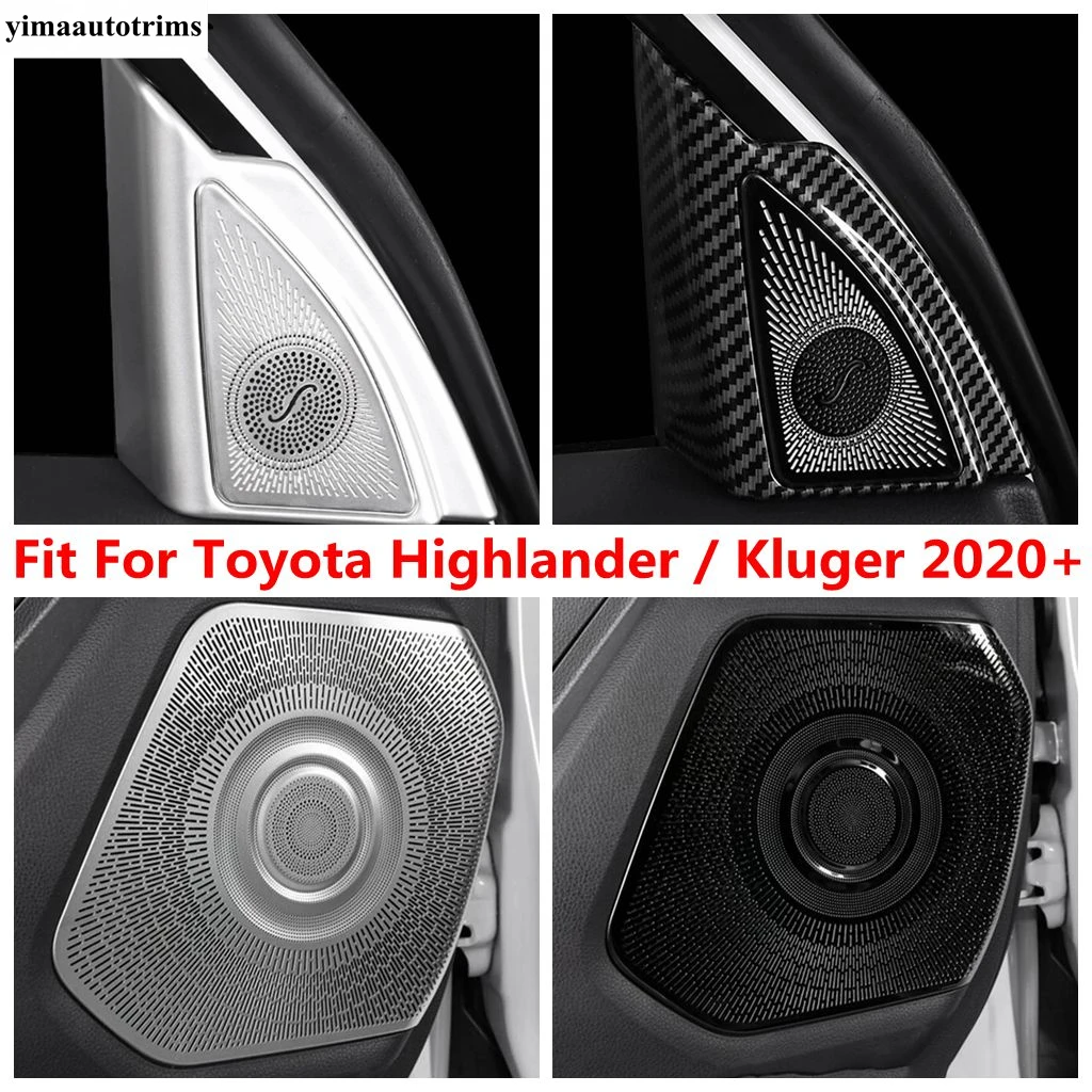 

Door Speaker / Pillar A Horn Audio Sound Frame Cover Trim For Toyota Highlander / Kluger 2020 - 2024 Stainless Steel Accessories