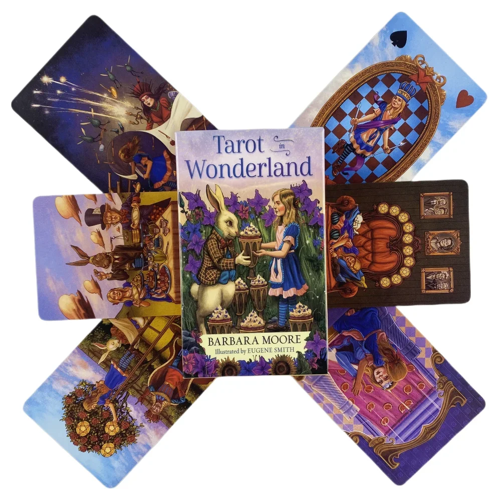 Tarot in Wunderland Karten Deck Weihnachten Orakel Englisch Visionen Weissagung Edition Borad spielen