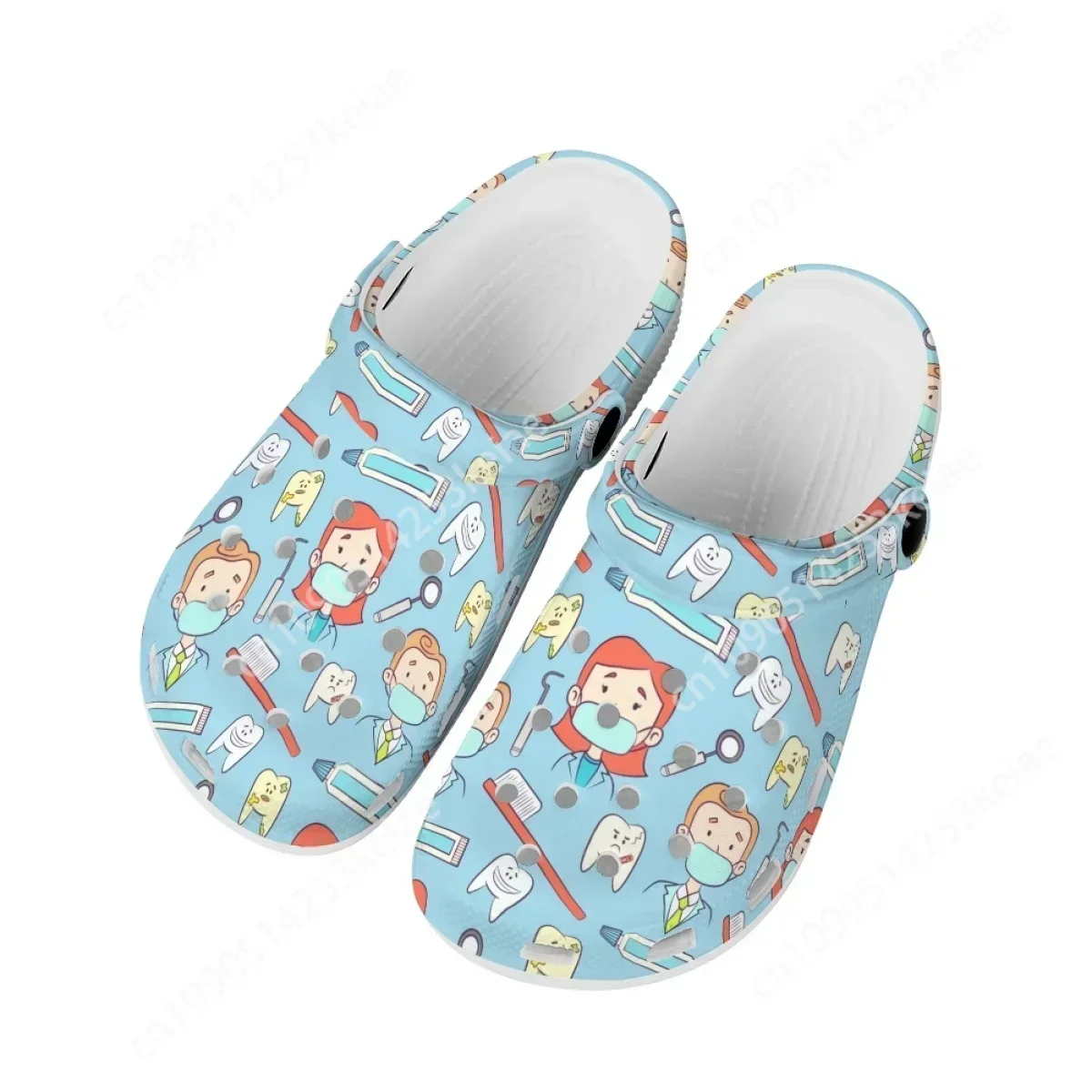 Dentist Dental Clogs for Women Mens Summer Lightweight Hole Shoes Comfort Shockproof Cushion Indoor Slippers Girls Nurse Sandals