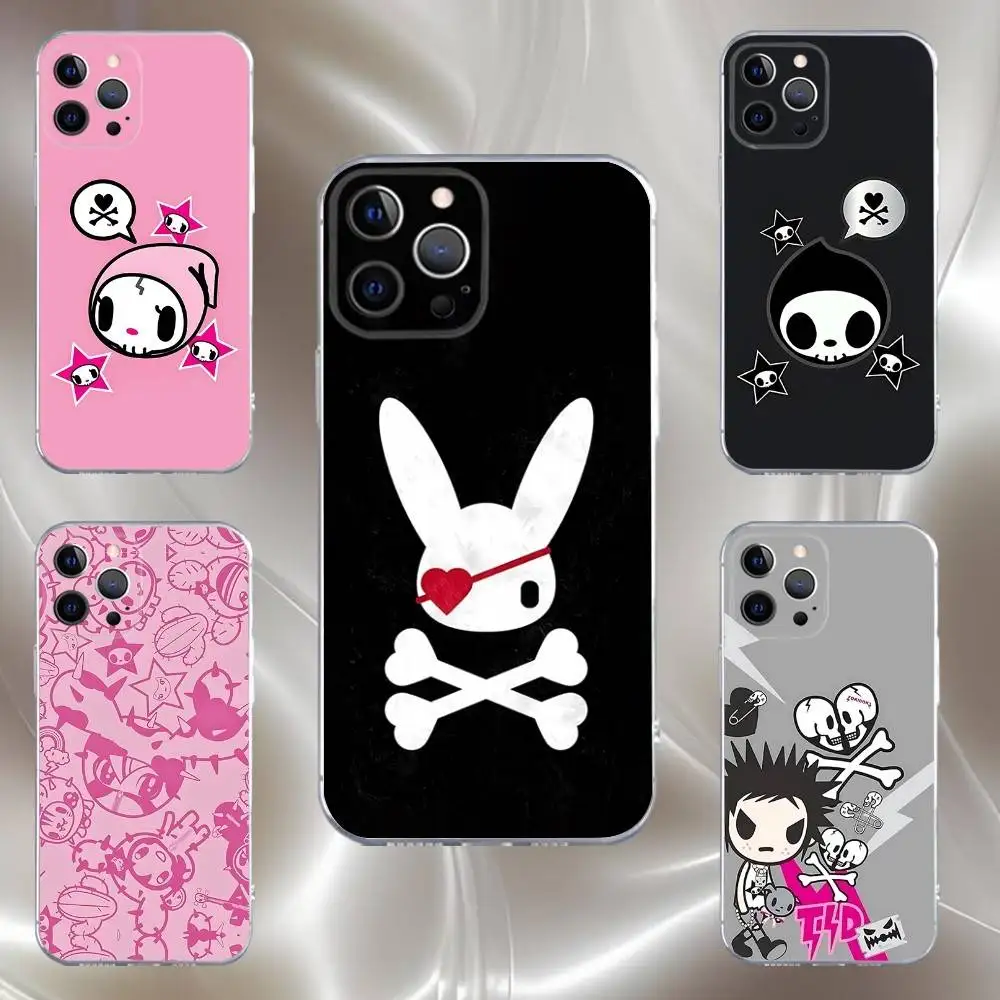 

Japan T-Tokidokis Phone Case For iPhone 16,15,14,13,12,11 Pro,Max,Plus,X,XS,XR,SE,Mini Transparent Silicone Soft
