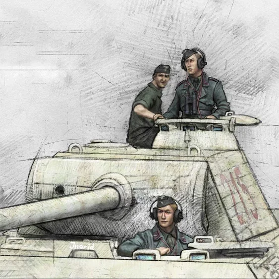 مجسم من الراتنج 1/35 GK، موضوع عسكري، مجموعة غير مجمعة وغير مطلية