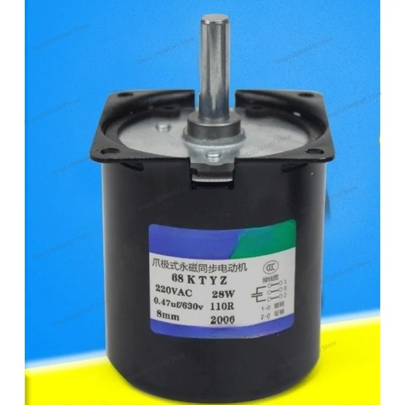 For AC Synchronous Motor 68KTYZ Slow Speed 220V Motor 28W Two-way Controllable Gear Reduction Accessories