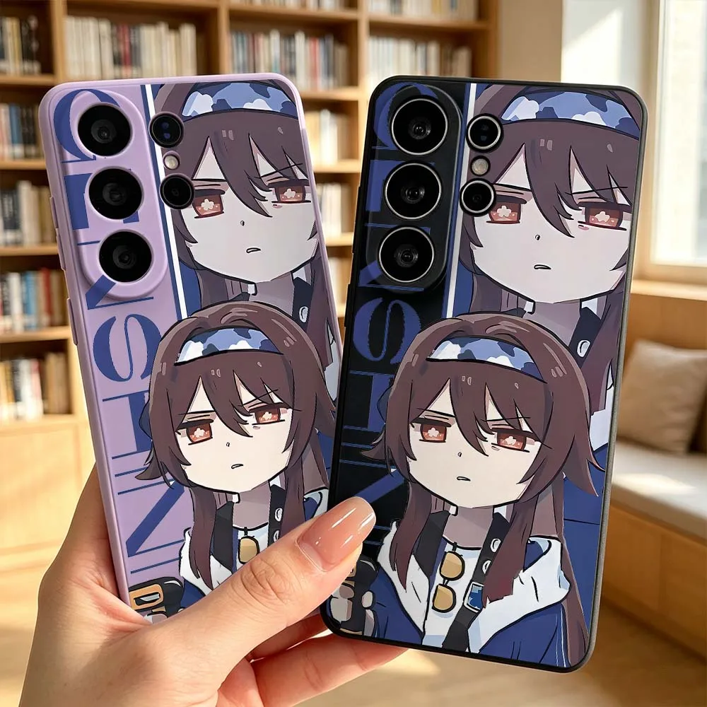 Cartoon Genshin Character For Samsung Galaxy S26 S25 S24 S23 S22 S21 S20 Plus Edge Ultra Lite FE Soft Phone Case Gift