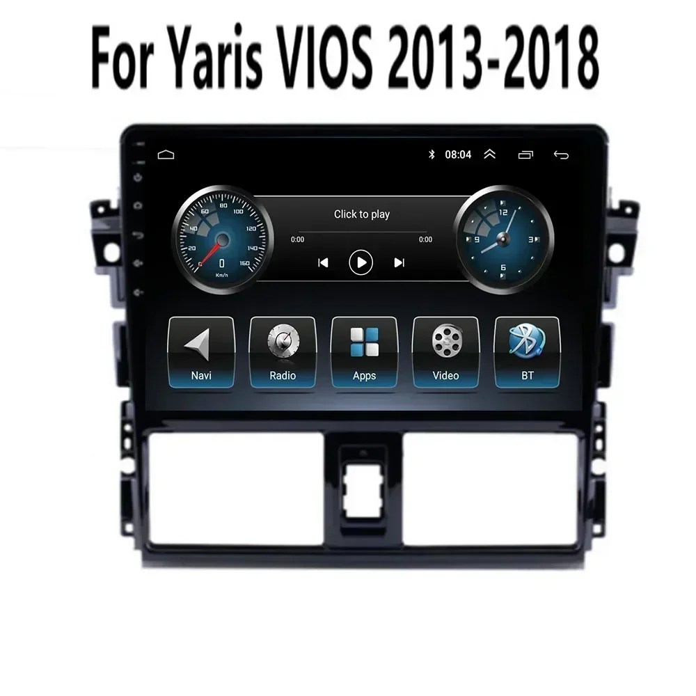 

2 Din Android 13 Car Stereo Radio DVD GPS Multimedia Video Player 5G WiFi Camera DSP Carplay For TOYOTA VIOS YARIS 2013-18