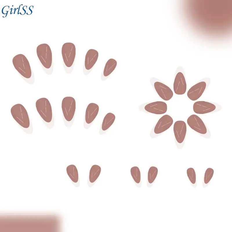 Omber Press on Glossy Fake on Artificial Acrylic T4MB