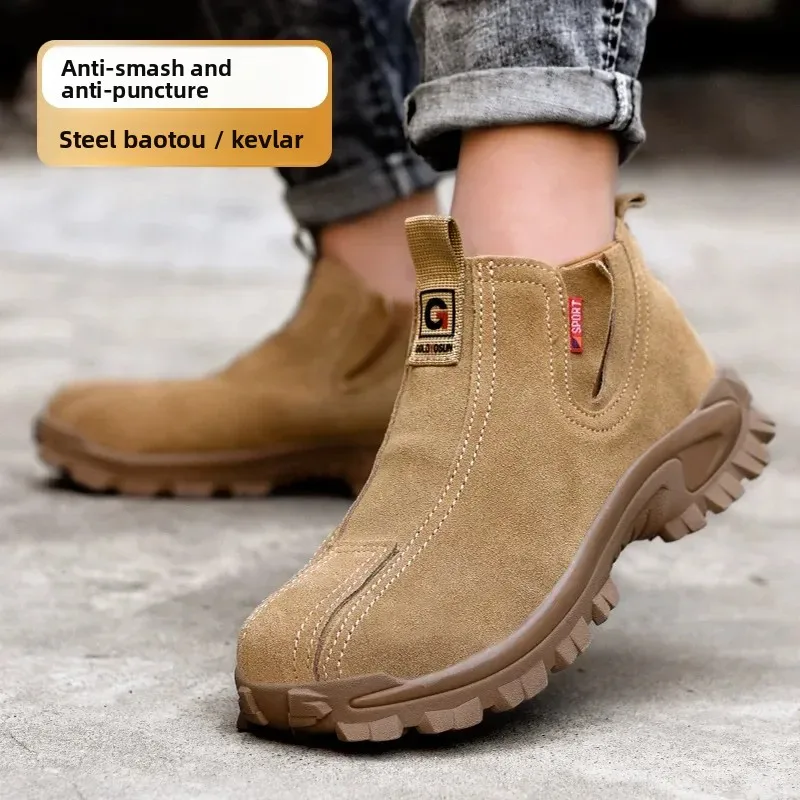 

Comfortable Work Shoes Men Women Waterpoof Anti-smashing Puncture Anti Slip Abrasion Resistant Lightweight Sole Safty Shoes