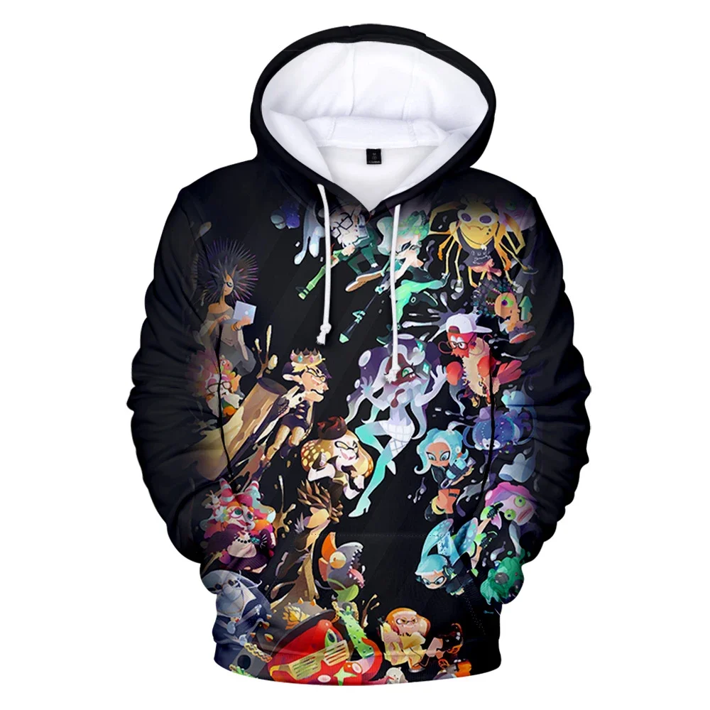 2024 New fashion Versatile Arrival Splatoon 3 Game Unisex Long Sleeve Sweatshirts Man Woman Hoodie Autumn Winter Clothes