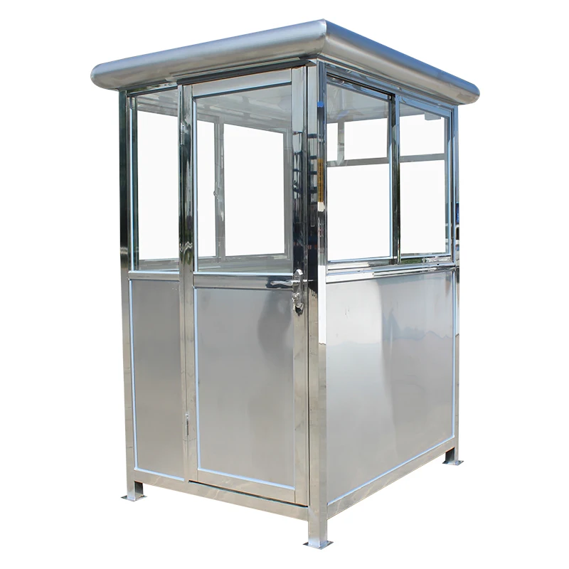 

Stainless steel guard booth outdoor movable community doorman security booth duty room parking