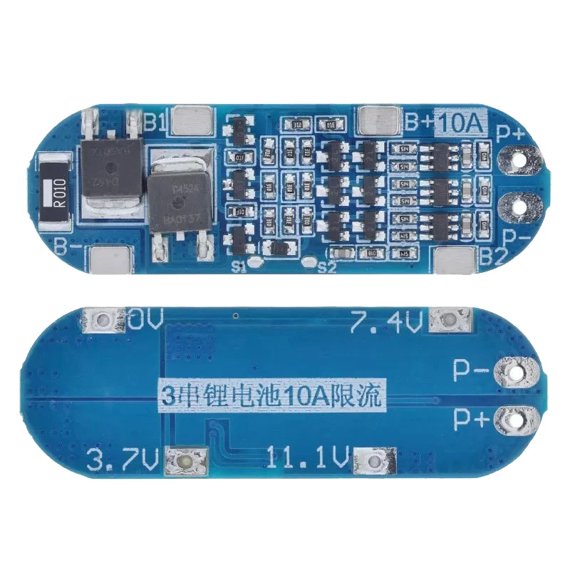 Lithium Battery Charger Protection Board Power Bank Charging BMS 3S Li-ion Battery Cells Protection Board