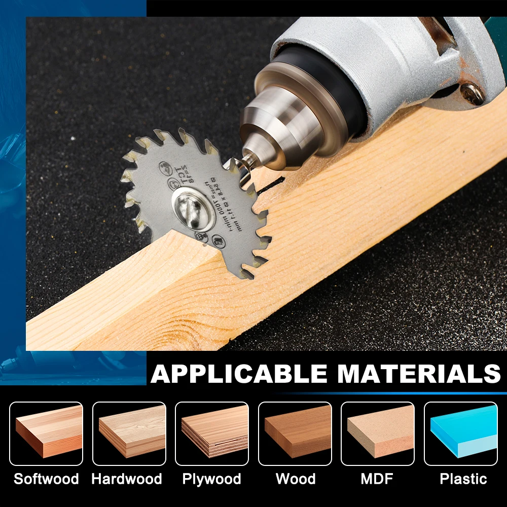 XCAN 1pcs 54.8mm TCT Circular Saw Blade Wood Cutting Blade Carbide Tipped Cutting Disc Woodworking Tools