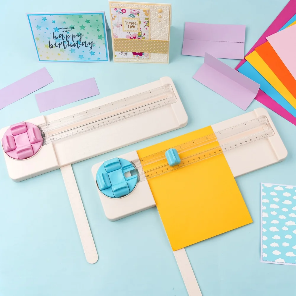 

Многофункциональный резак для бумаги 4-в-1 с дисковыми лезвиями, прецизионный инструмент для вырезания из бумаги, для скрапбукинга и рукоделия