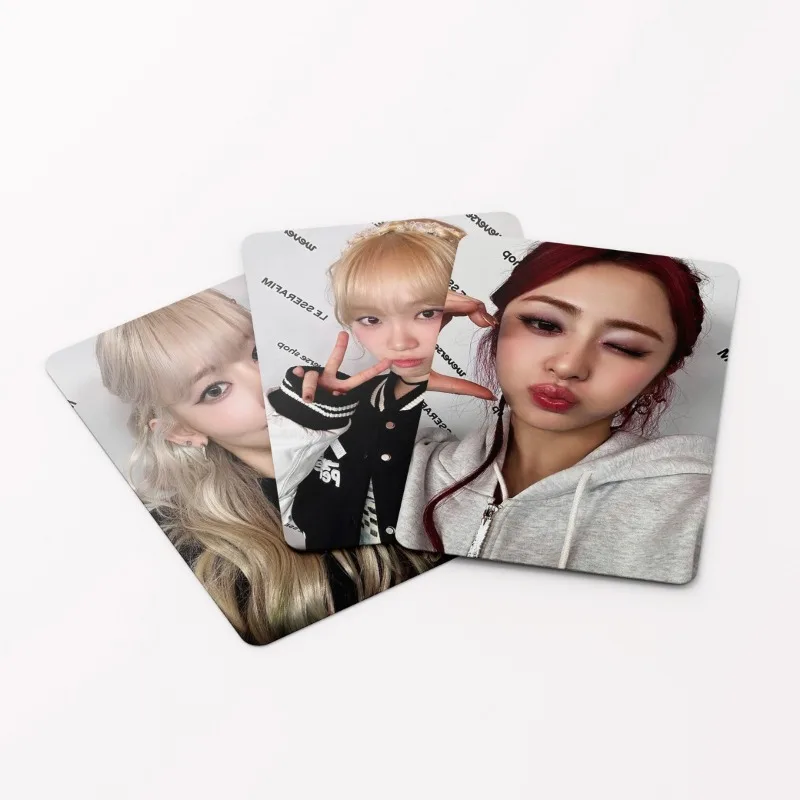 LE SSERAFIM 3rd Mini Album "EASY" LOMO Collectible Card Set - 55-Piece Limited Edition with Custom Storage Case