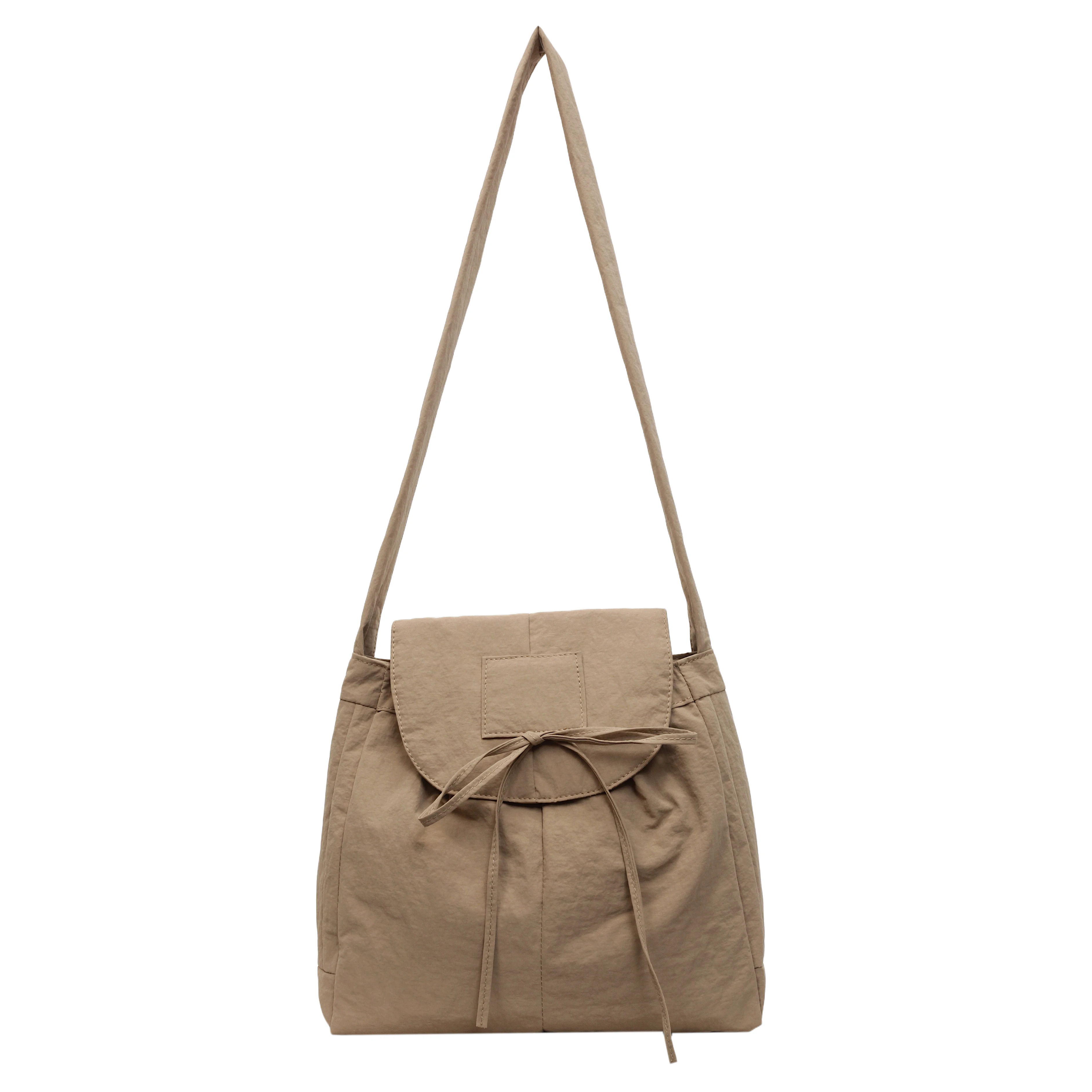 Korean-style Vintage Flip-top Nylon Bag Large-capacity Women's Sling Bag Spring/Summer New Arrival Leisure Student Shoulder Bag