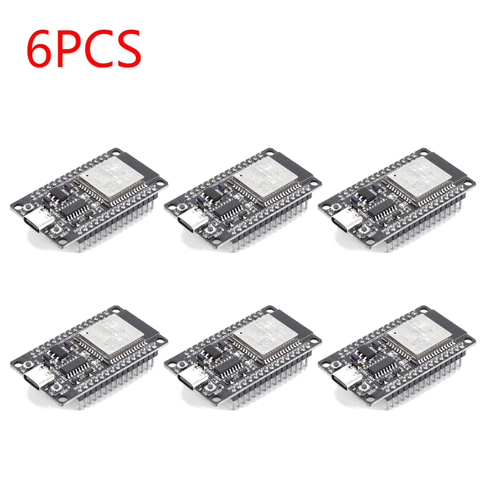 1-6PCS ESP32 Entwicklungsboard WROOM-32D Entwicklungsboard Drahtloses WiFi Bluetooth Extrem geringer Stromverbrauch für Smart Home