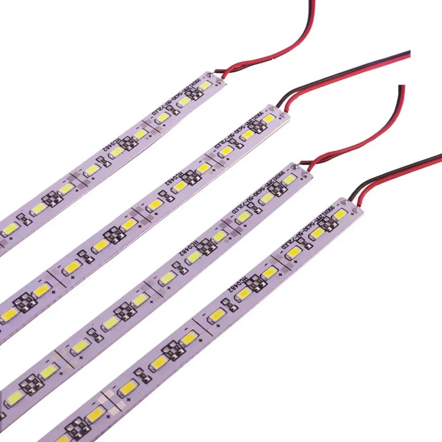 

400pcs/lot Red Blue Warm White 36LEDs/M 0.5m/pcs 5630 Led Rigid Bar Light LED Rigid Strip DC 12V Showcase