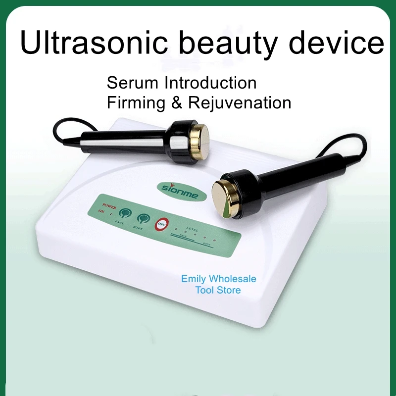 

Ultrasonic import instrument titanium double probe home beauty salon deep repair beauty instrument