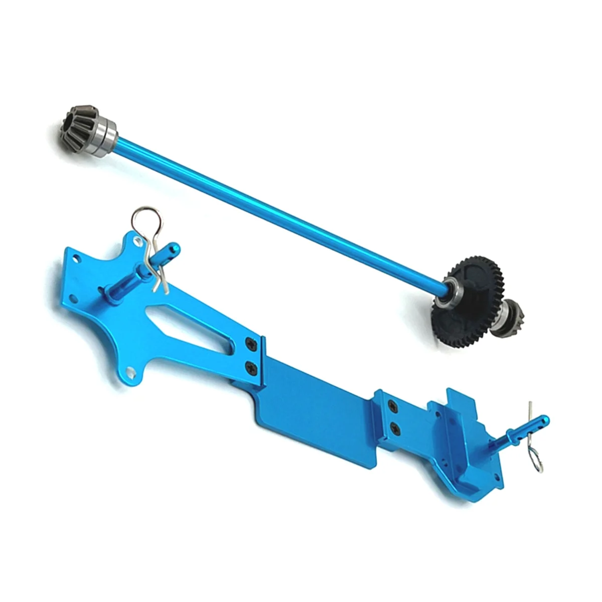 Conjunto de segundo andar do eixo de condução de atualização de carro RC para WLtoys 1/14 144016   Peças de atualização de carro RC azuis