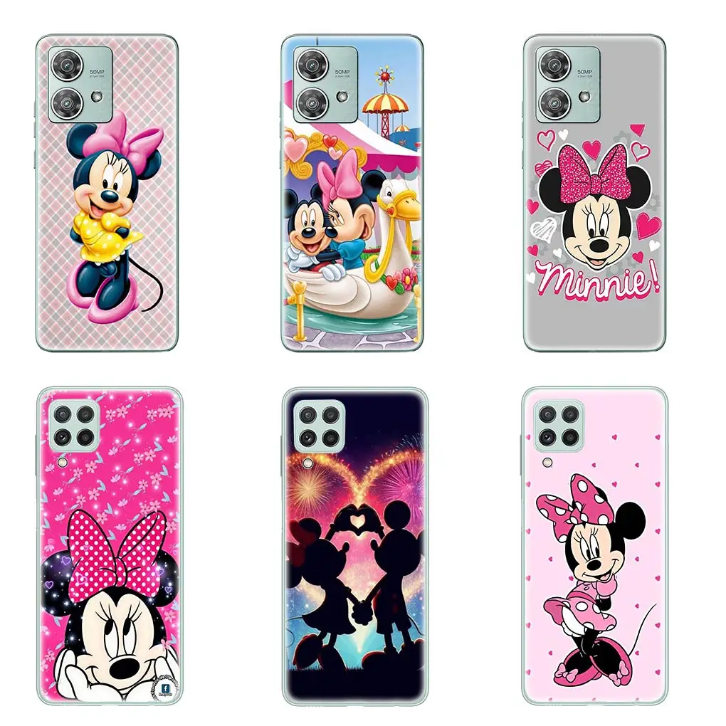 Anime Mickeys Mouses Minnies Phone Cover for Motorola Moto G04 G71 G73 G32 G34 G52 G8 G7 G9 G24 Power One Fusion Plus Soft Case