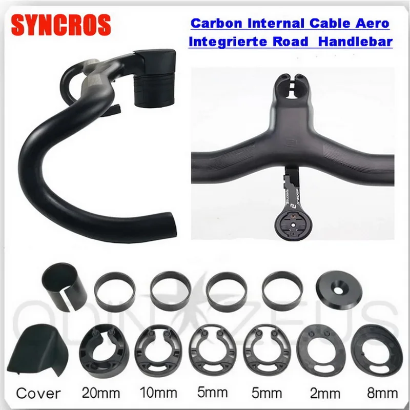 SYNCROS-Carbon Strong Internal Cable, Aero, Road, Fahrrad, Lenker T800, UD 380, 400, 420, 440mm, 80, 90, 100, 110mm