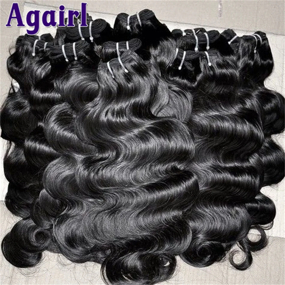 

28 30 Inch Body Wave Bundles Brazilian Raw Human Hair Weave Bundles 1/3/4 Bundle Deals Human Hair Extensions Wholeasle for Women