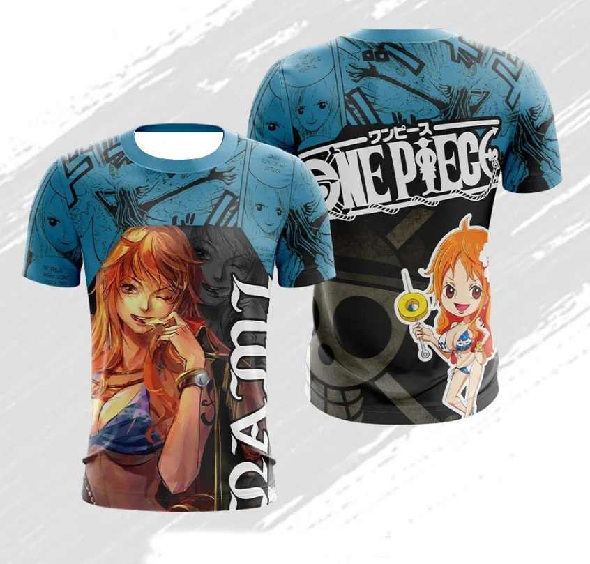 

New One Piece Round-neck Short-sleeved 3d Digital Printed, Simple and Personalized, Quick-drying Casual Top for Teenagers