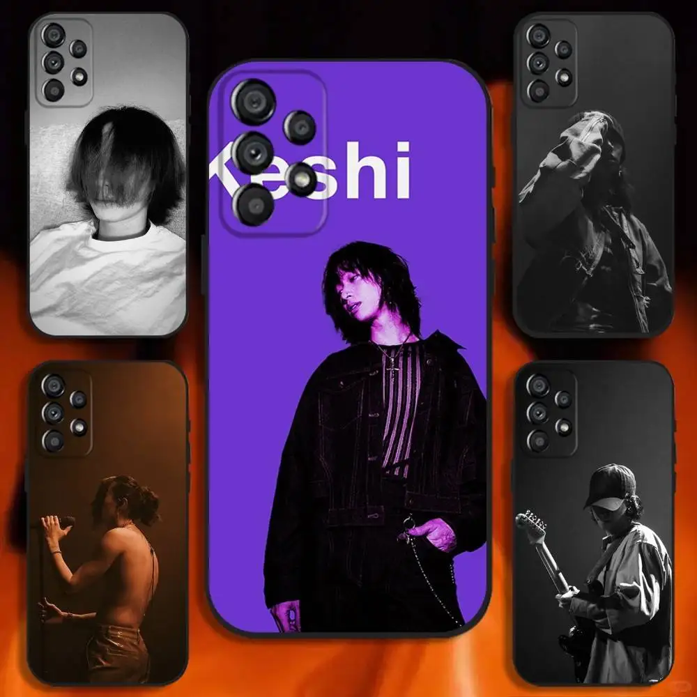 

Keshi Singer Phone Case For Samsung Galaxy A20,A21s,A22,A31,A32,A52,A53,A72,73,A80 Soft Black Cover