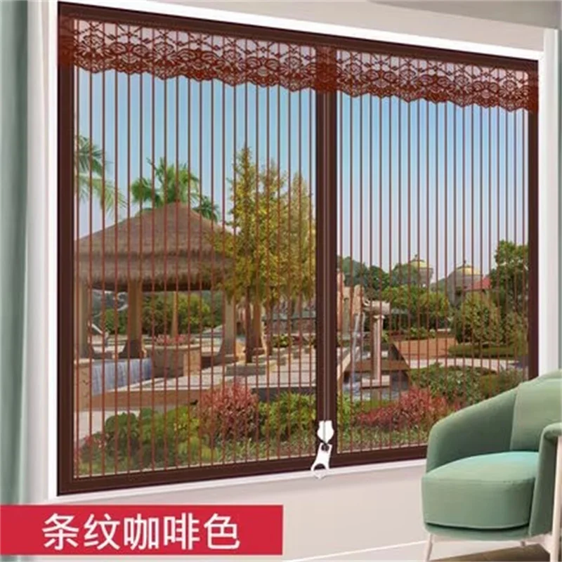 Door window yarn Anti-mosquito Screens Custom window screen mesh curtain mosquito curtain of zipper Dust, insect nets