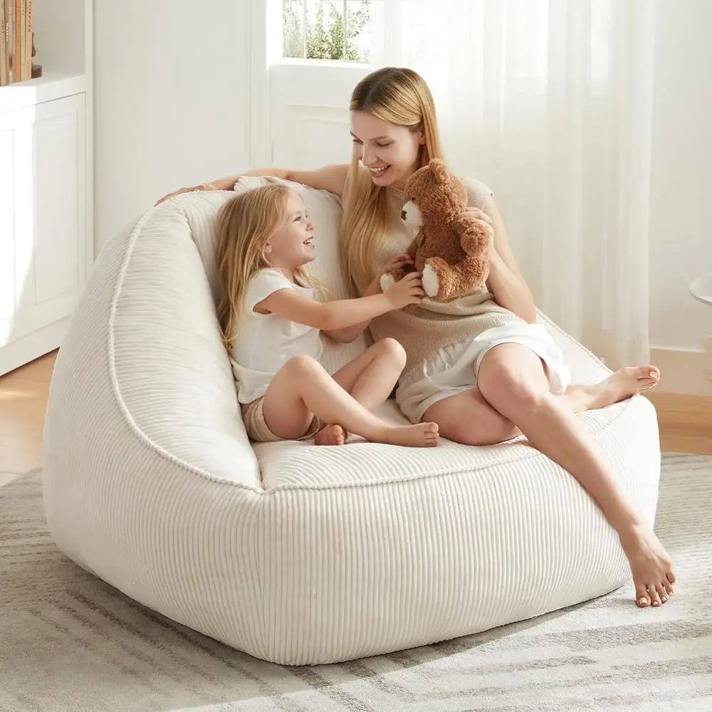 

Большие кресла-мешки для взрослых, гигантские кресла-мешки для взрослых и детей, кресла-мешки для подростков, удобное кресло-мешок Comy Luy с подлокотниками